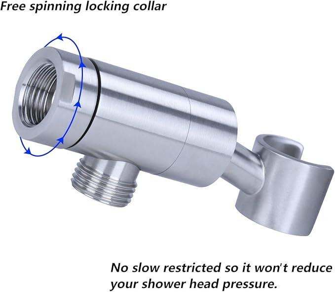 Shower Head Holder,Adjustable Handheld Shower Wand bracket, Hand held Showerhead Holder - ModernBath