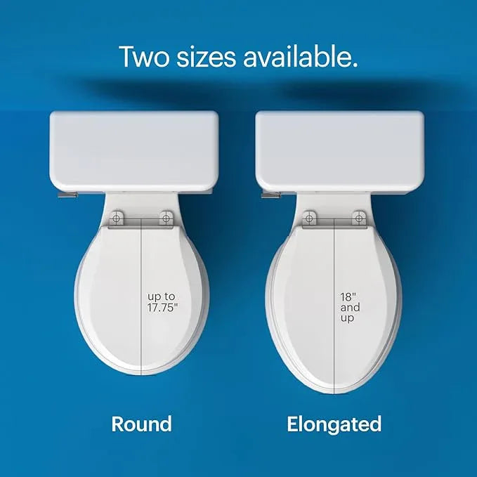 Brondell Bidet Toilet Seat S1400, Smart Toilet Seat, Dual Stainless-Steel, Self-Cleaning Nozzle With Clean Plus Technology, Endless Warm Water Bidet, Warm Air Dryer-Nightlight, Heated Seat, Elongated - ModernBath