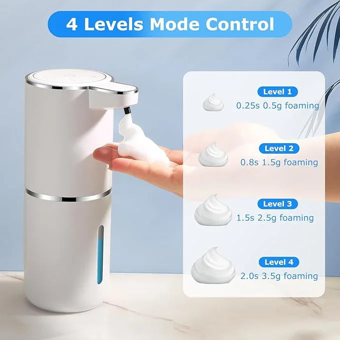 2 Pack Automatic Soap Dispensers,12.8oz/380ml USB Touchless Automatic Foaming Soap Dispenser,Rechargeabled Wall Mounted Smart Soap Dispenser for Bathroom Kitchen Dish Soap - ModernBath