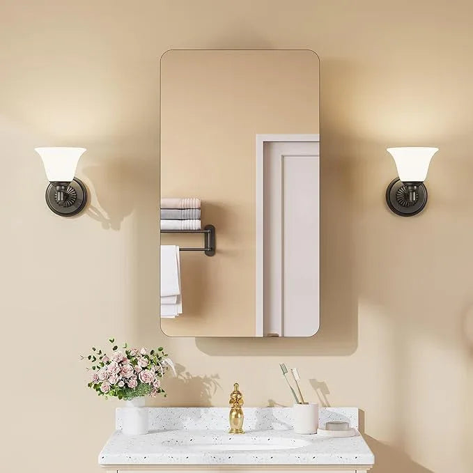 Rresyet 20×36 Bathroom Mirror Cabinet with 3X Magnifying Mirror, Adjustable Shelves, Bathroom Mirror with Storage, Recessed or Wall Mounted Medicine Cabinet for Jewelry,Masks & Beauty Tools - ModernBath