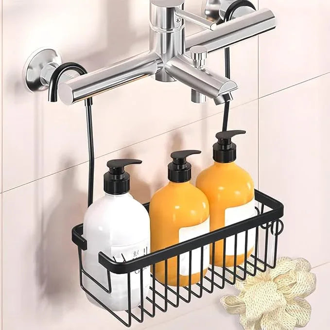 Kalekey Shower Hanging Caddy, No Drill Shower Shelf, Heavy Duty Aluminum Organizer Basket, Bathroom Storage for Shampoo, Soap & Toiletries, Black - ModernBath