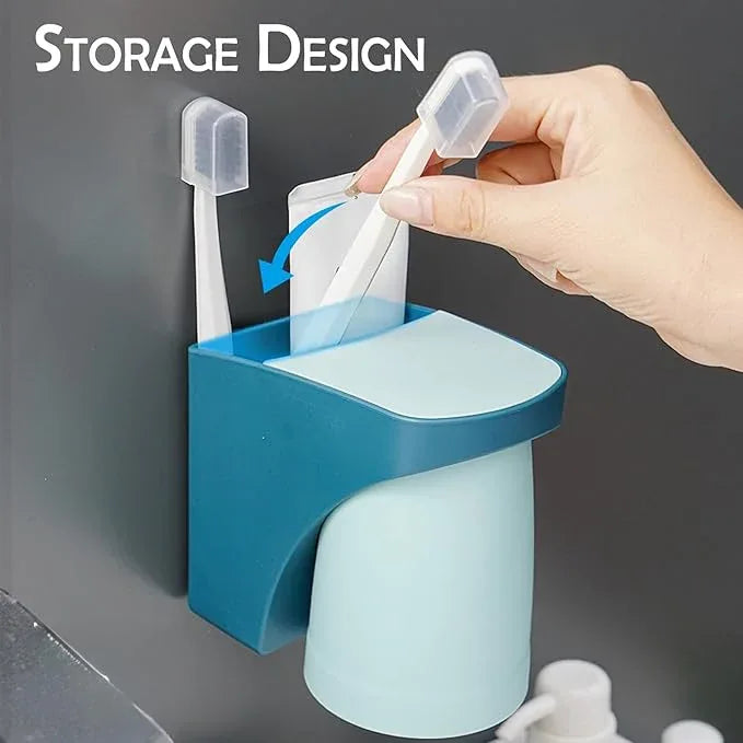 Magnetic Toothbrush Holder,sgzscl Flexible Wall Mounted Cup Water Drain Space Saving Storage Suction Organizer for Bathroom - ModernBath