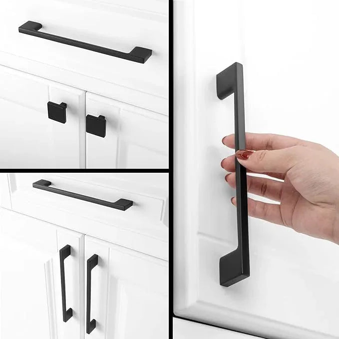 KOOFIZO 30 Pack 6-1/4 Inch Matte Black Kitchen Cabinet Pulls Black Cabinet Handles Black Cabinet Hardware for Kitchen Cabinets Drawer P01 Dresser Cupboard Bedroom Bathroom - ModernBath