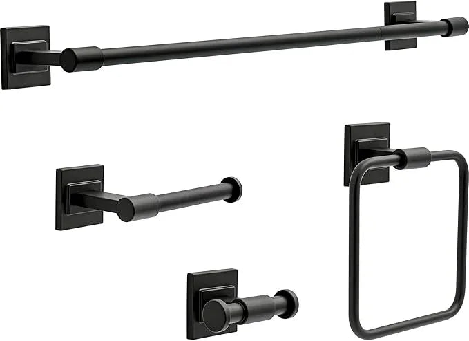 Delta Faucet McLaren (1-Pack) Towel/Robe Hook for Bathroom, Matte Black, Wall Mounted MCL35-MB - ModernBath