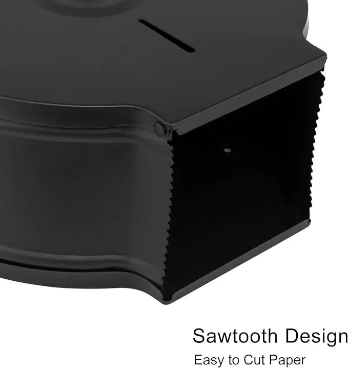 Commercial Jumbo Toilet Paper Dispenser, Wall Mount Stainless Steel 9 Inch Roll Toilet Paper Holder Bath Tissue Dispenser with Lock Key (Black) - ModernBath
