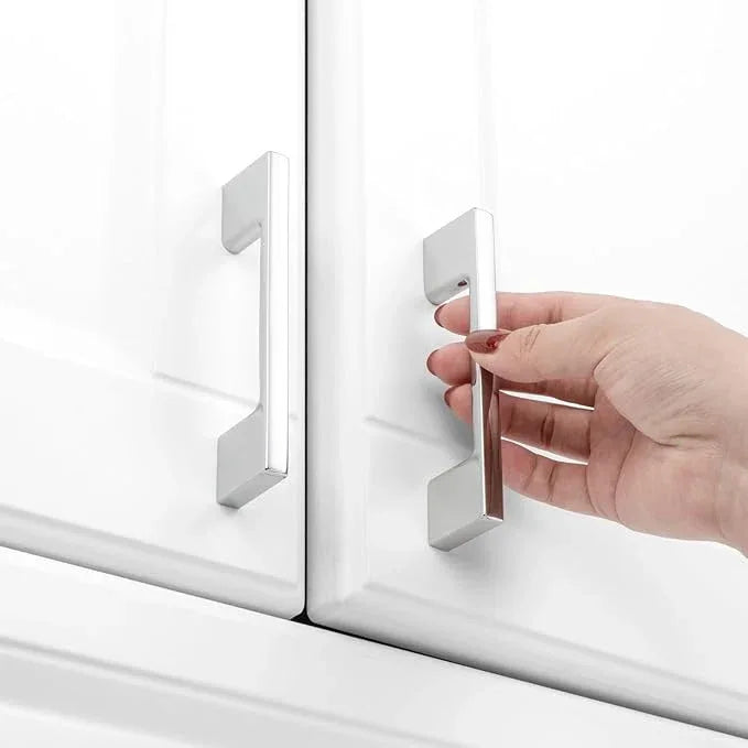 KOOFIZO 10 Pack 3 Inch Polished Chrome Kitchen Cabinet Pulls Chrome Cabinet Handles Chrome Cabinet Hardware for Kitchen Cabinets Drawer P01 Dresser Cupboard Bedroom Bathroom - ModernBath
