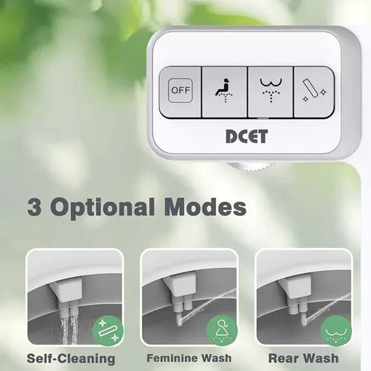 Bidet Attachment for Toilet - Non-Electric Self-Cleaning Dual Nozzles (Feminine & Rear Wash), Adjustable Water Pressure Control, Fresh Cold Water Sprayer - ModernBath