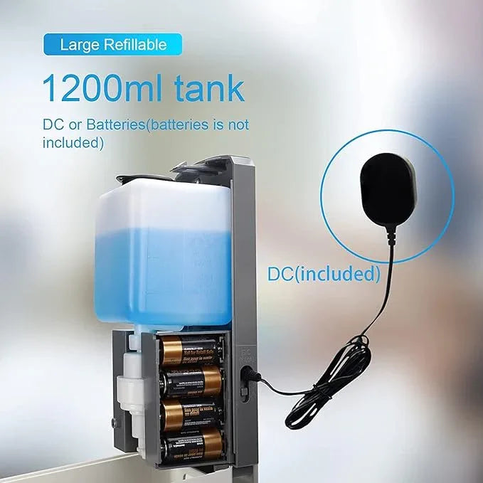 AETTL Soap Dispenser,Touchless Automatic Foaming Hand Sanitizer Dispenser Wall Mount, 40oz Motion Sensor Foam Liquid Refill Bottle Sanitizer Dispensing for Bathroom Kitchen Home - ModernBath