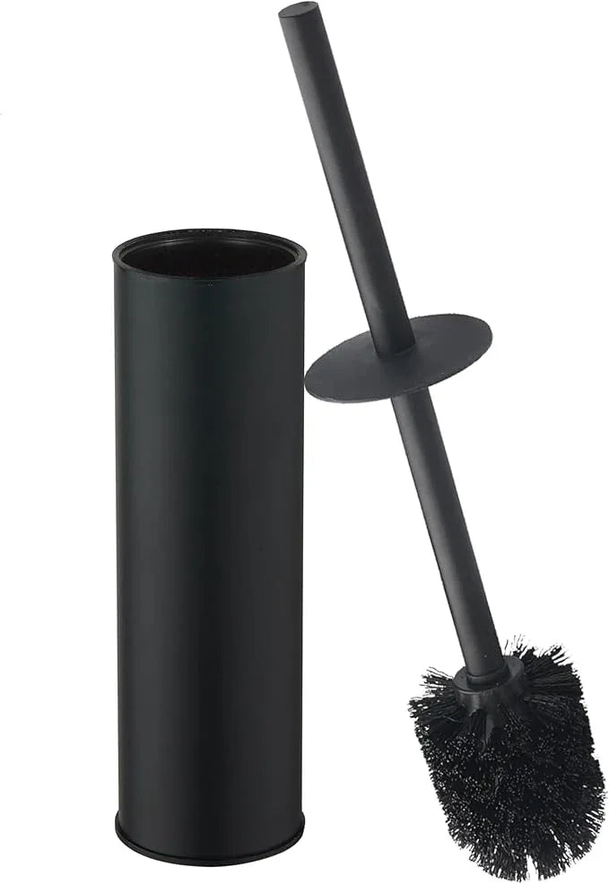 Toilet Brush and Holder,Stainless Steel Toilet Brushes for Bathroom with Holder 2pack Black - ModernBath