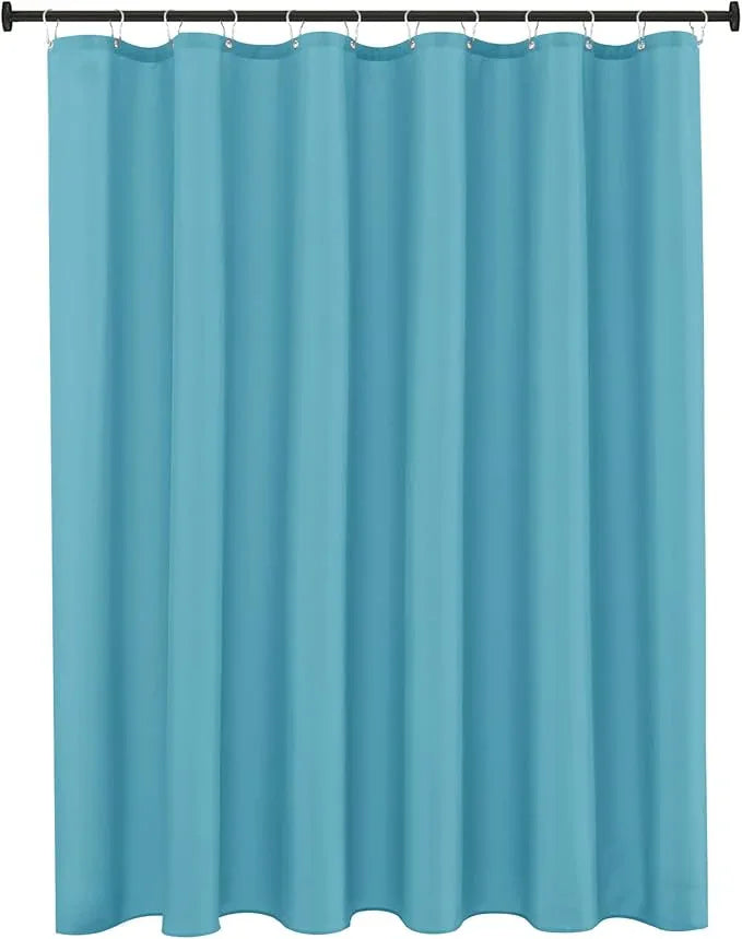 Biscaynebay Quality Fabric Shower Curtain Liners 72 Inch by 72 Inch, Blue Water Resistant Bathroom Curtains Rust Resistant Grommets & Weighted Bottom Hem Machine Washable - ModernBath