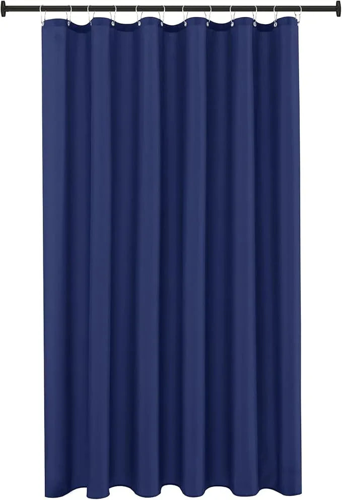 Biscaynebay Hotel Quality Fabric Shower Curtain Liners 72 Inch by 72 Inch, Navy Water Resistant Bathroom Curtains, Rust Resistant Grommets Weighted Bottom Hem Machine Washable - ModernBath