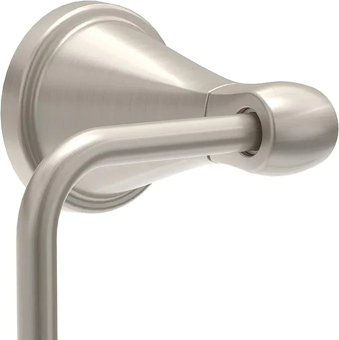 Delta Faucet Becker (1-Pack) Toilet Paper Holder, SpotShield Brushed Nickel, Wall Mounted Euro Hook Design BCK50-DN - ModernBath