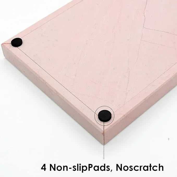 Zilukar Real Natural Marble Tray for Bathroom, Vanity, Kitchen and Desktop, Rectangle Genuine Marble Stone Tray for Jewelry, Cosmetics, Candles, Lotion, Perfume and Home Decor - ModernBath