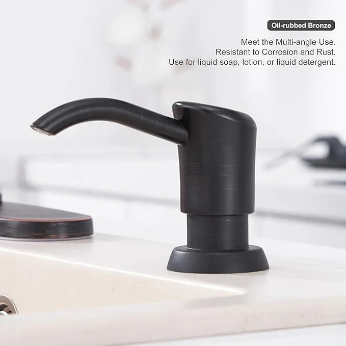 GAGALIFE Built in Counter Soap Dispenser for Kitchen Sink and Extension Tube Kit, Anti-Leakage Upgrade with 40" Tube No More Top Refill, Oil-Rubbed Bronze - ModernBath