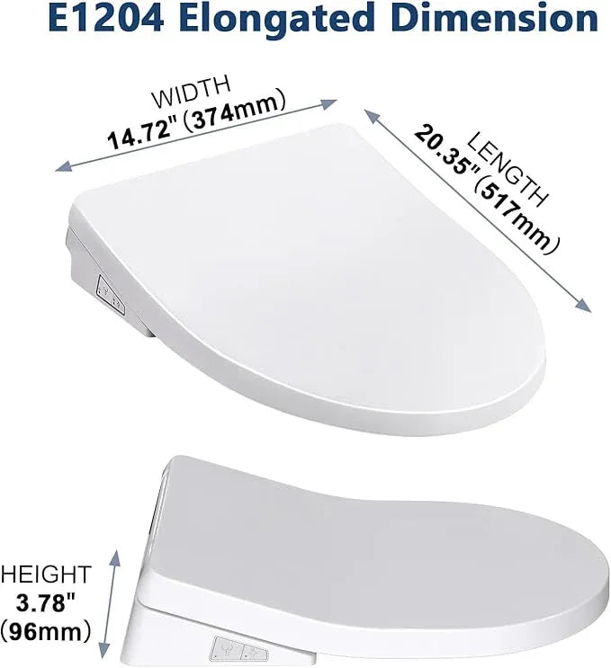 Electric Bidet Toilet Seat with Heated Seat, Endless Warm Water, Smart Bidet Toilet Seat Elongated, Separable Sittable Lid, Self-Clean Adjustable Nozzle | Wireless Remote | Quiet Operation - ModernBath