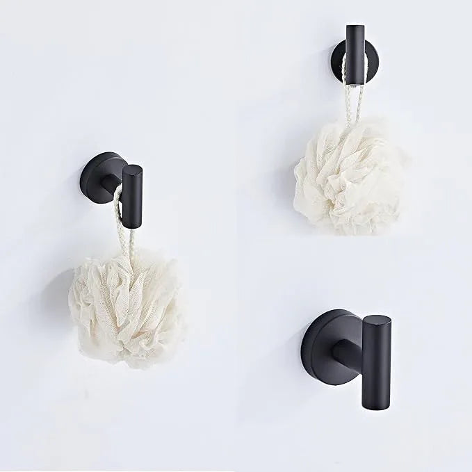 Matte Black Bathroom Hardware Set 5 Piece with Towel Racks for Bathroom, SUS304 Stainless Steel Bath Towel Bar Set, 24 Inch Wall Mounted Accessories Kit… - ModernBath
