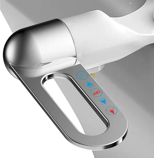 Jeriussg Bidet Attachment for Toilet Ultra Slim Non-Electric Bidet for Standard Toilet Self-Cleaning Dual Nozzle Adjustable Pressure, Feminine Wash Bidet Attachment - ModernBath