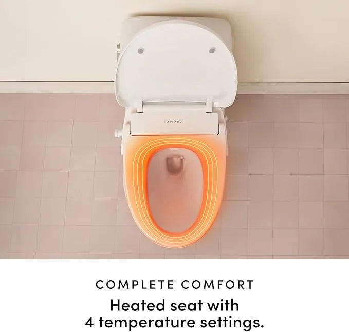 TUSHY Cloud+ Electronic Bidet Heated Toilet Seat | Intelligent Remote w/Personal Settings, Instant Warm Water, Heated Seat and Air Dryer, Automatic Deodorizer (Night Light & Soft Close), Elongated - ModernBath