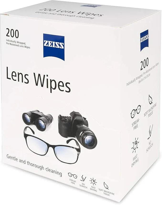 ZEISS Pre-Moistened Lens Cleaning Wipes, 200 Count - ModernBath