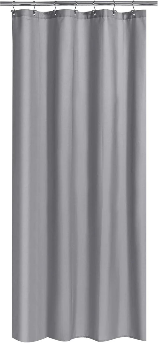 N&Y HOME Fabric Shower Stall Curtain or Liner 36 x 72 Inches - Hotel Quality, Machine Washable, Water Repellent - Gray, 36x72 - ModernBath