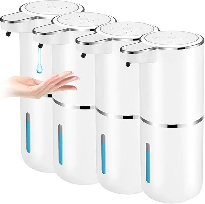 4 Pack Automatic Soap Dispenser,Liquid Soap Dispenser Touchless,12.8oz/380ml USB Rechargeabled Wall Mounted Smart SoapDispenser for Bathroom Kitchen Dish Soap - ModernBath