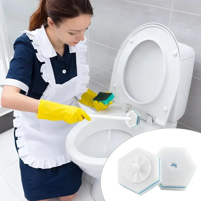 50 Pcs Disposable Toilet Brush Refills, Toilet Bowl Cleaning Wand Refills, Toilet Brush Replacement Head for Bathroom and Toilet Cleaning - ModernBath