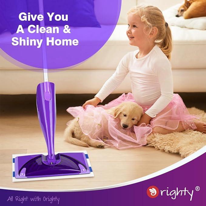 Orighty Dry Mop Pads Refill Compatible with Swiffer Wet Jet, Multi-Layer Mopping Pads, Multi Surface WetJet Hardwood Floor Cleaner Spray Mop Pads Refills, 48 Count - ModernBath