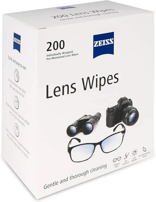 ZEISS Pre-Moistened Lens Cleaning Wipes, 200 Count - ModernBath