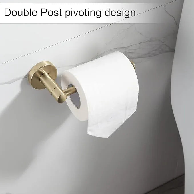 BGL Bathroom Accessory Set Brushed Gold 4 Pieces Towel Rack Set - ModernBath