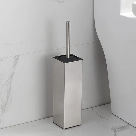 BGL Toilet Brush Holder Freestanding,Brushed Nickel,304 Stainless Steel,SUS304 Toilet Bowl Brush and Holder for Bathroom - Space Saving,Sturdy,Deep Cleaning,Covered Brush - ModernBath