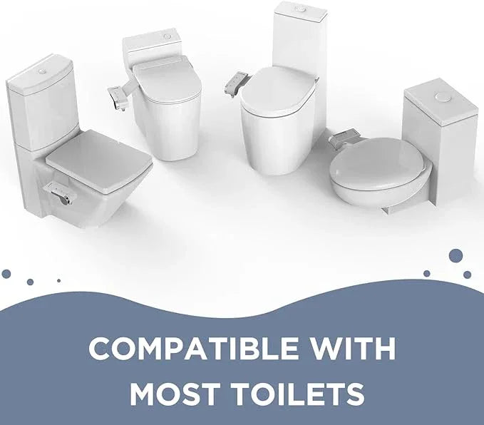 HOPOPRO Bidet Attachment for Toilet, Non-Electric Bidet Ultra-Slim Dual Nozzle (Feminine/Rear Wash), Cold Water Bidets Sprayer for Existing Toilets with Adjustable Pressure Control 1-Min Install - ModernBath