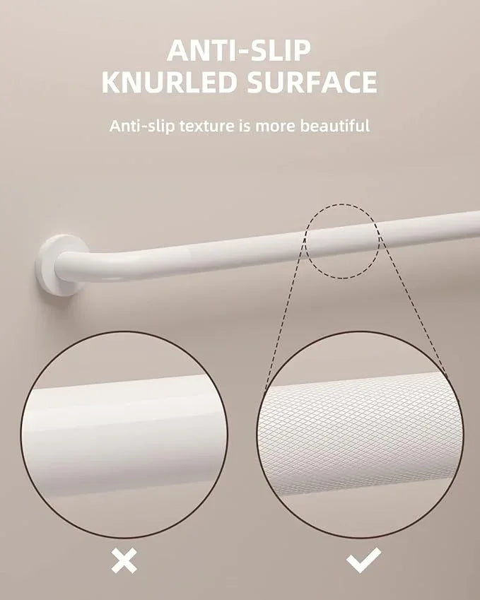 2 Pack 36 Inch Anti Slip Shower Grab Bar Oil Rubbed White 1.25" Diameter,Munzong Bathroom Grab Bar, Knurled Bathroom Balance Bar,Safety Hand Rail Support Handicap Elderly Senior Assist Bath Handle - ModernBath