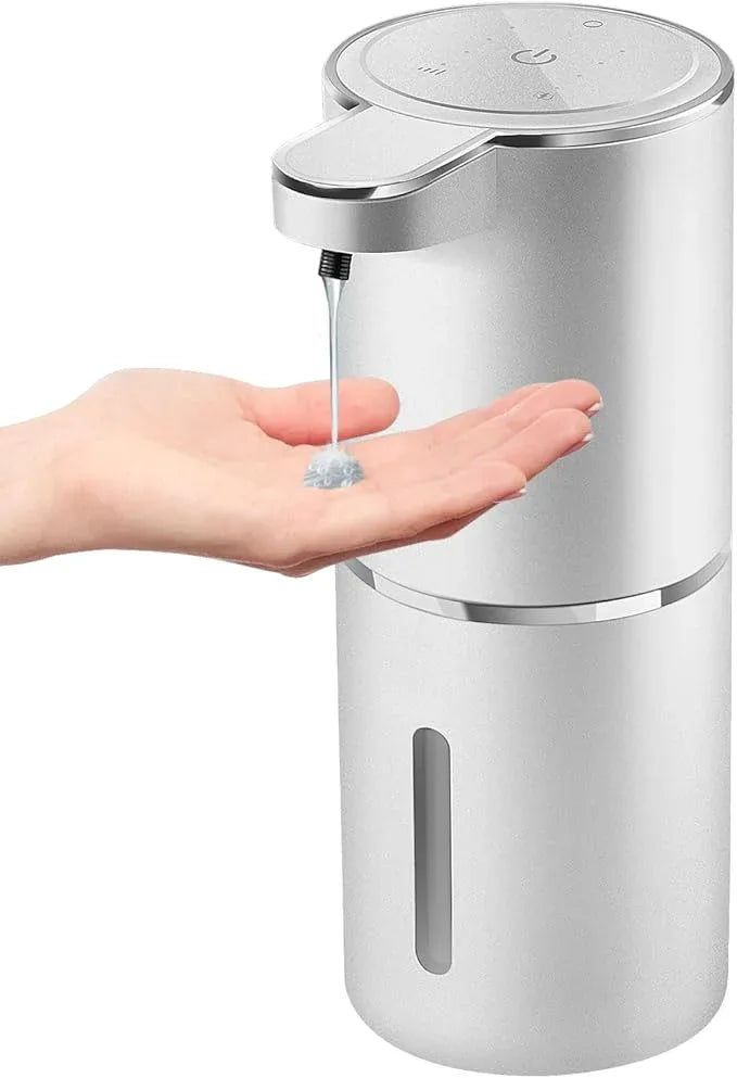 Gotofine Automatic Liquid Soap Dispenser,4-Level Adjustable, Wall Mount,USB Rechargeable,12.8oz/ 380ml,Touchless Hand & Dish Soap Dispenser for Bathroom, Kitchen,Hotel, Restaurant - ModernBath