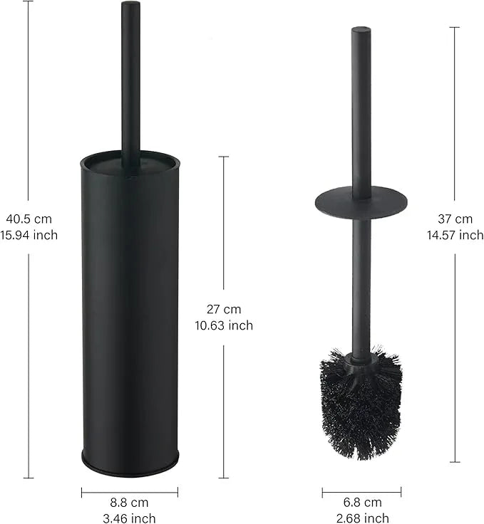 KLDKLD Toilet Brush and Holder Set Premium Material Toilet Bowl Cleaner Free Standing Toilet Bowl Brush and Holder - ModernBath