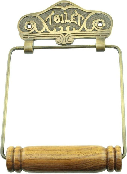 Renovators Supply Toilet Paper Holder - Antique Wall Mount Toilet Paper Holder - Sanitary Paper Holder - Vintage Bathroom Decor - Colonial Tissue Holder - Antique Brass, Victorian, Pack of 1 - ModernBath