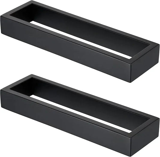 KOKOSIRI Towel Rings Matte Black Hand Towel Bar Holder 9-Inch Kitchen Rack Stainless Steel for Bathroom Hardware Wall Mounted, 2 Pack B4008BK-L9-P2 - ModernBath