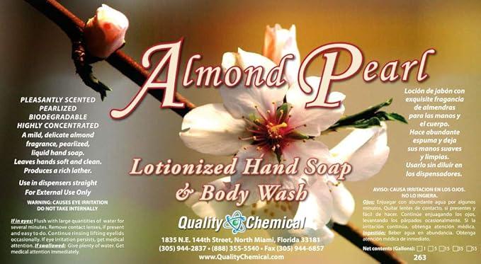Quality Chemical Almond Pearl Luxury Hand Soap Refill - Liquid Hand Soap Refill - Mild Delicate Almond Fragrance - 128 oz (Pack of 1) - ModernBath