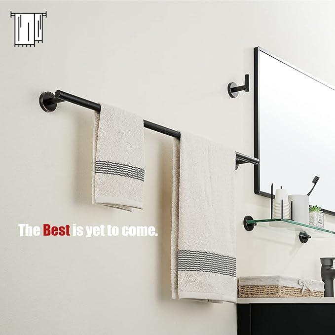 JQK Oil Rubbed Bronze Towel Bar, 33 Inch 304 Stainless Steel Thicken 0.8mm Towel Rack Bathroom, Towel Holder ORB Wall Mount, Useable Length 30 Inch, TB110L30-ORB - ModernBath