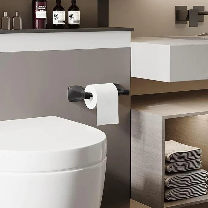 Toilet Paper Holder Wall Mount Oil Rubbed Bronze Double Post Pivoting Tissue Roll Holder Stainless Steel and Zinc Alloy for Bathroom RV Commercial - ModernBath