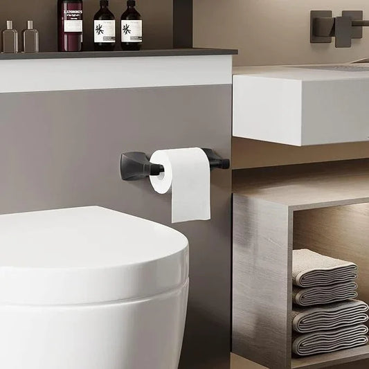 Toilet Paper Holder Wall Mount Oil Rubbed Bronze Double Post Pivoting Tissue Roll Holder Stainless Steel and Zinc Alloy for Bathroom RV Commercial - ModernBath