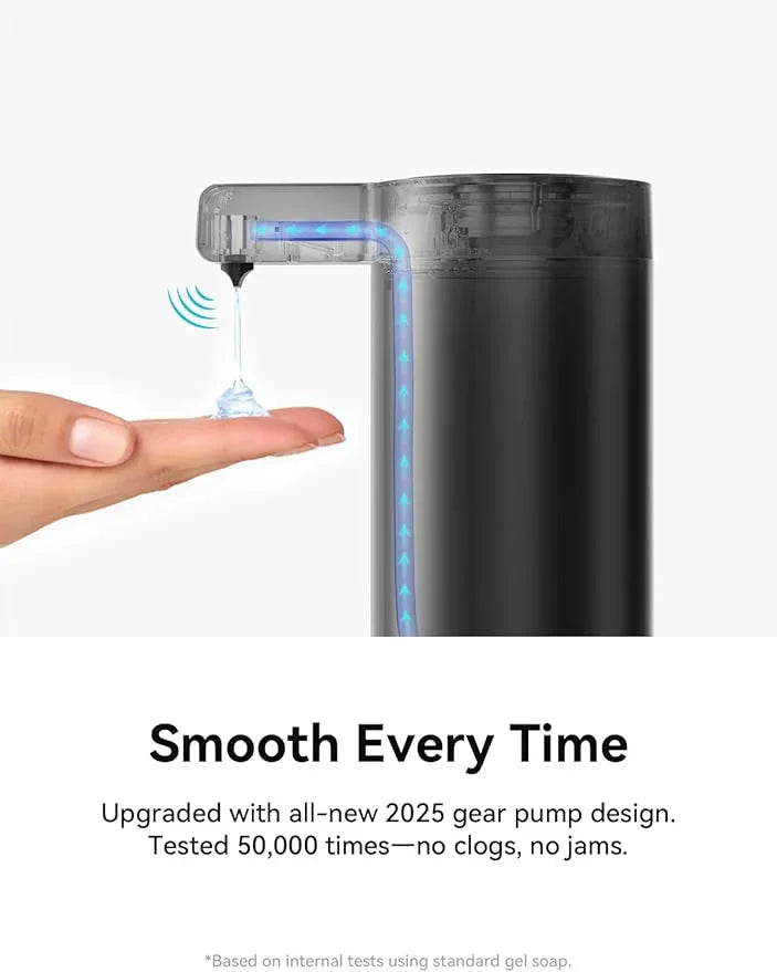 SUNLY Touchless Automatic Soap Dispenser – Clog-Free Pump, 0.2s Fast Sensor, USB-C Rechargeable, Smudge-Resistant Stainless Steel, for Kitchen & Bathroom Soap Dispenser, Black - ModernBath