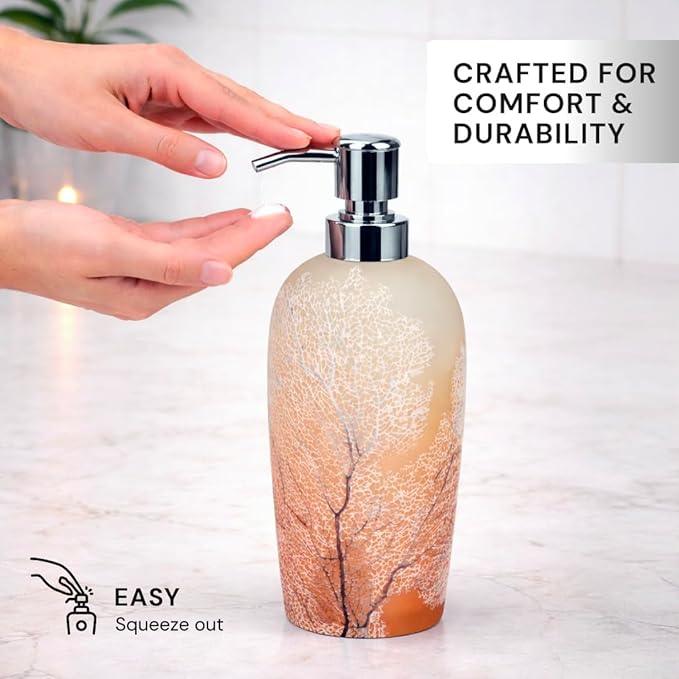 Decozen Bathroom Accessories Set 6Pcs – Soap Dispenser, Toothbrush Holder, Tumbler, Soap Dish & Cotton Swab Jar – Modern Bathroom Decor, Bath Set for Christmas Decor, Carruthers - ModernBath