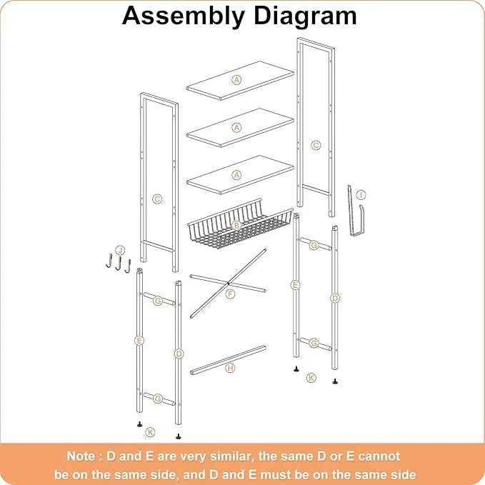 Over-The-Toilet Storage Rack, 4-Tier Bathroom Organizer Shelf Over Toilet with Adjustable Shelf and Basket, Freestanding Space Saver Bathroom Shelves Above Toilet for Room (Pure White) - ModernBath