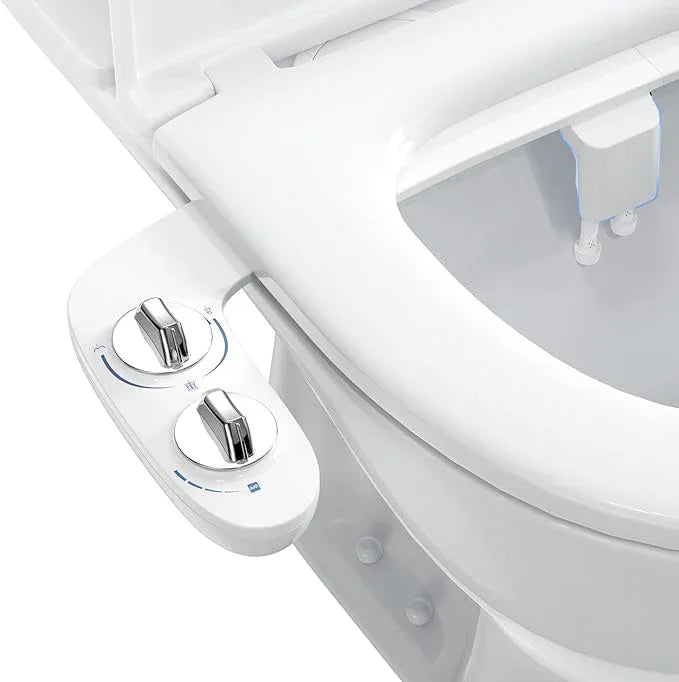 Bidet Attachment for Toilet, Toilet Bidet with Dual Self-Cleaning Nozzles, Rear and Feminine Wash, Adjustable Spray Pressure, Easy Installation, Hygienic Bathroom Accessory - ModernBath