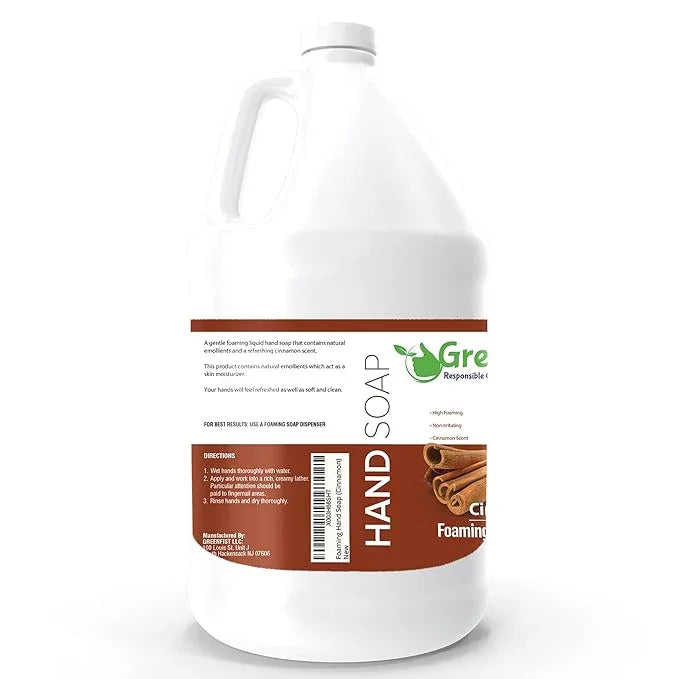 GreenFist Foaming Hand Soap Refills Cinnamon Scent Jug Foam Refill Made in USA, 128 ounce (1 Gallon) - ModernBath