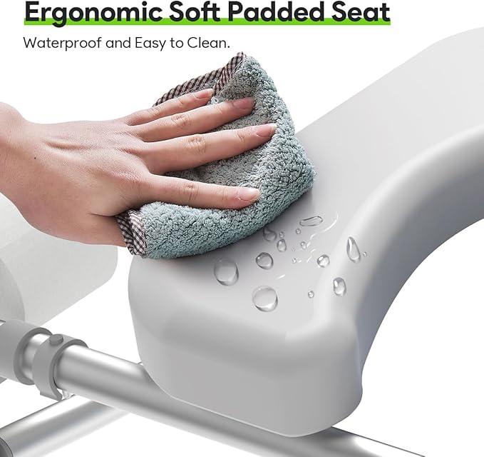 Raised Toilet Seat with Handles, Heavy Duty 400lb Medical Safety Frame, Bathroom Assist Toilet Seat Raiser for Seniors, Handicap, Disabled - ModernBath