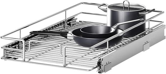 Pull Out Cabinet Organizer 15½" W x 21½" D, Heavy Duty Cabinet Pull Out Shelves, Slide Out Drawers Organization for Kitchen Cabinets Bathroom - ModernBath