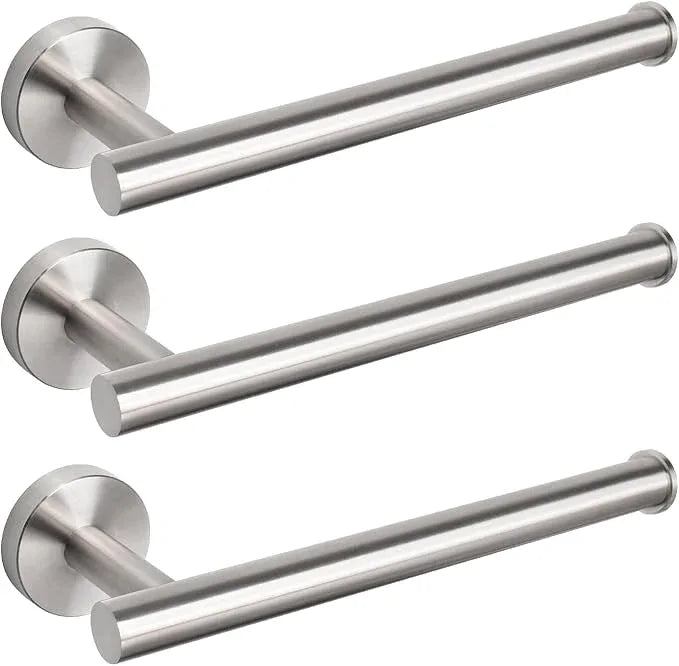 NearMoon Hand Towel Holder/Towel Ring, Thicken Stainless Steel Hand Towel Bar for Bathroom, Rustproof Wall Mounted Towel Rack, Contemporary Style Bath Accessories, 9 Inch (3 Pack, Brushed Nickel) - ModernBath