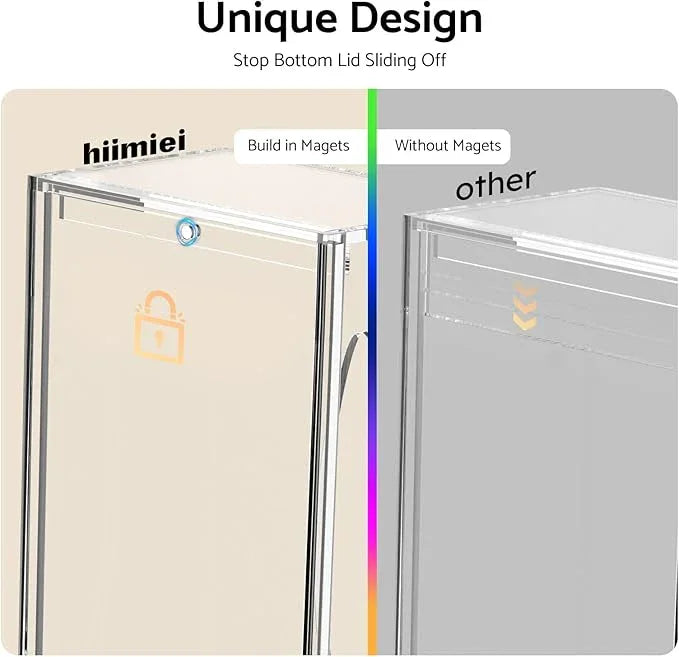 HIIMIEI Acrylic Tissue Box Cover, Rectangle Tissue Holder with Bottom Magnet, Modern Napkin Dispenser for Home Office Restaurant Clear - ModernBath