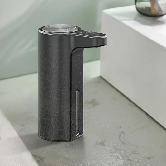 EKO Aroma Touchless Automatic Soap Dispenser for Bathroom and Kitchen, Liquid Hand Soap Dispenser, Water-Resistant and Rechargeable, 9 fl oz (Dark Grey) - ModernBath